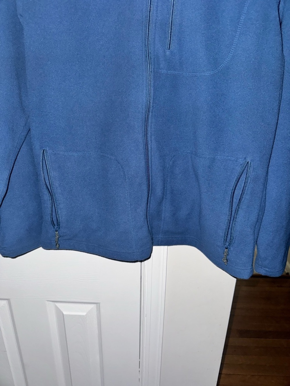 Columbia Men's Medium Fast Trek II Full Zip Fleece Jacket Blue Soft EUC Outdoor - Picture 4 of 7